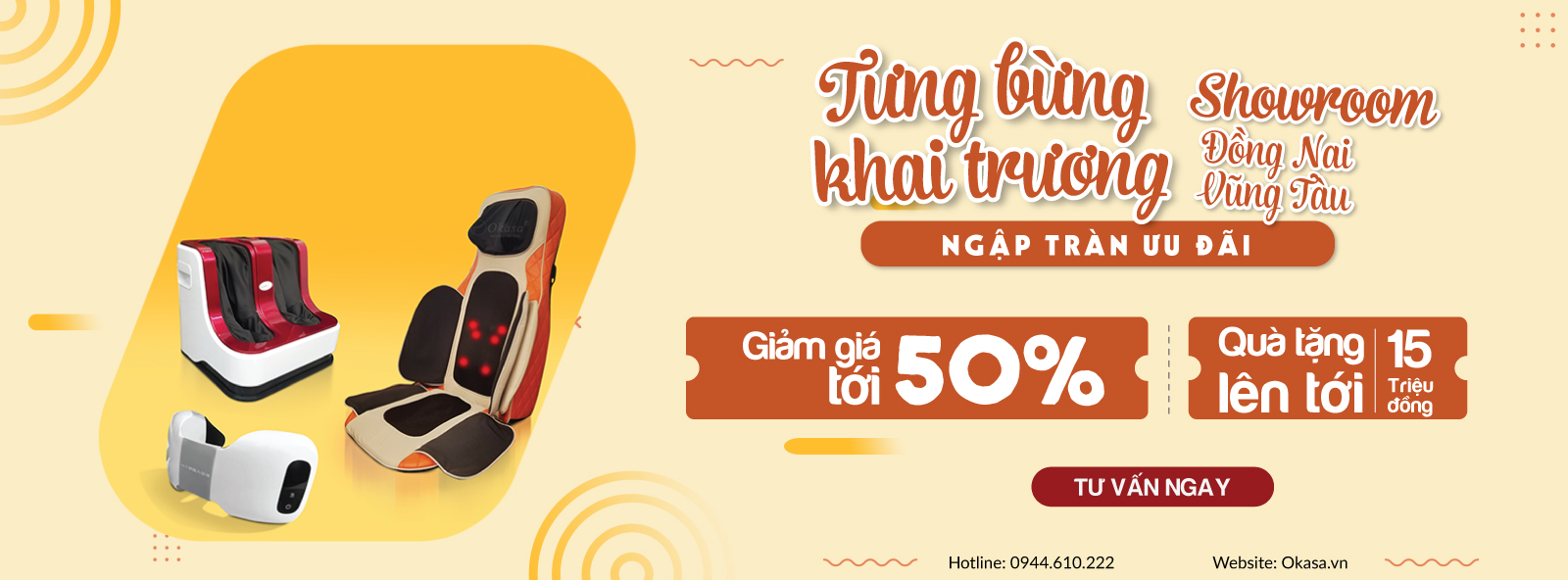 khai trương showroom Okasa Đồng Nai Vũng Tàu