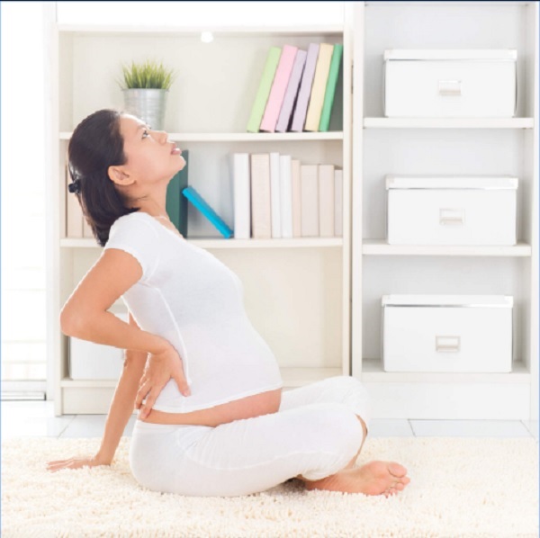 cách trị đau lưng cho bà bầu