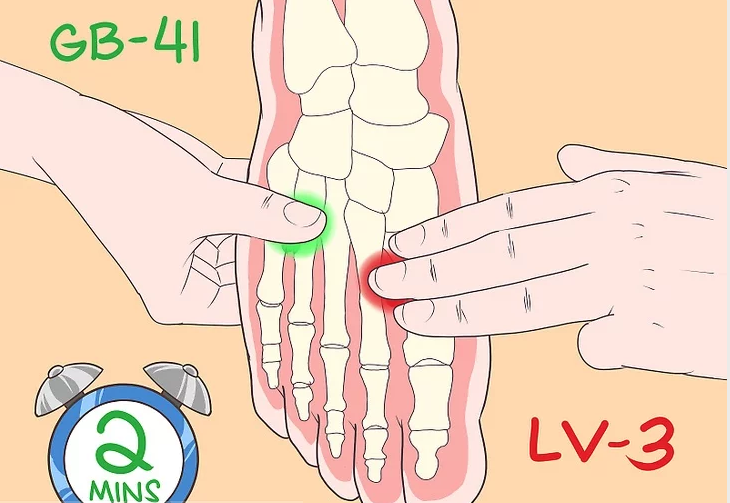 chữa đau gót chân bằng bấm huyệt với ghế massage