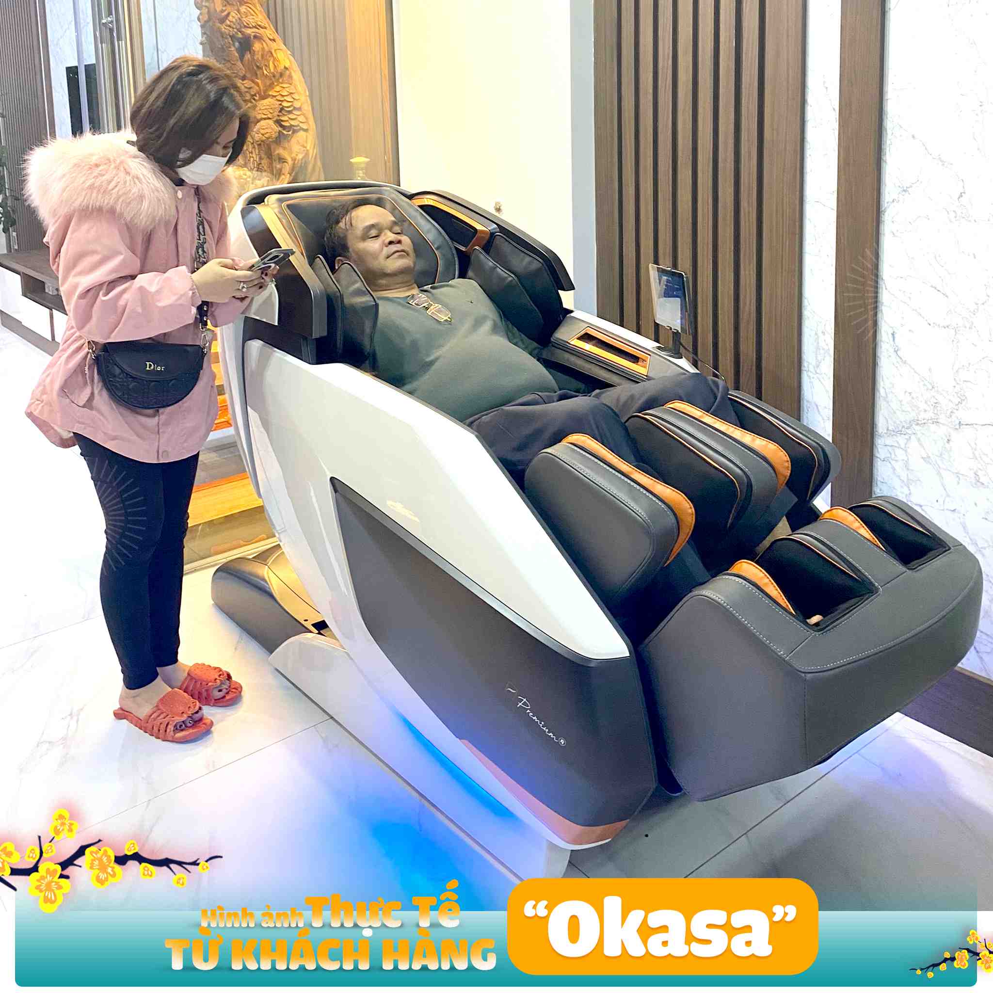 Ghế massage Okasa Premium F1 ( Hàng trưng bày )