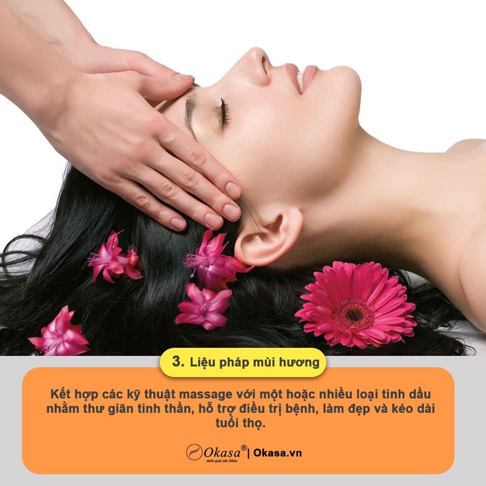 massage với hương thơm