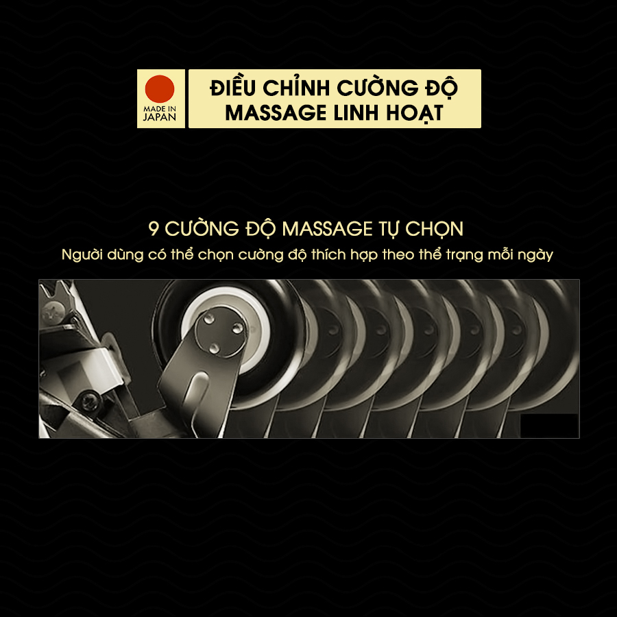 ghế massage FUJIIRYOKI JP-870 điều chỉnh lực dễ dàng
