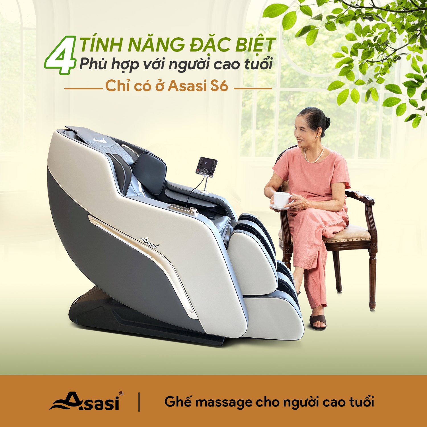 Ghế massage giá rẻ cho người cao tuổi có được trang bị con lăn 4D không?