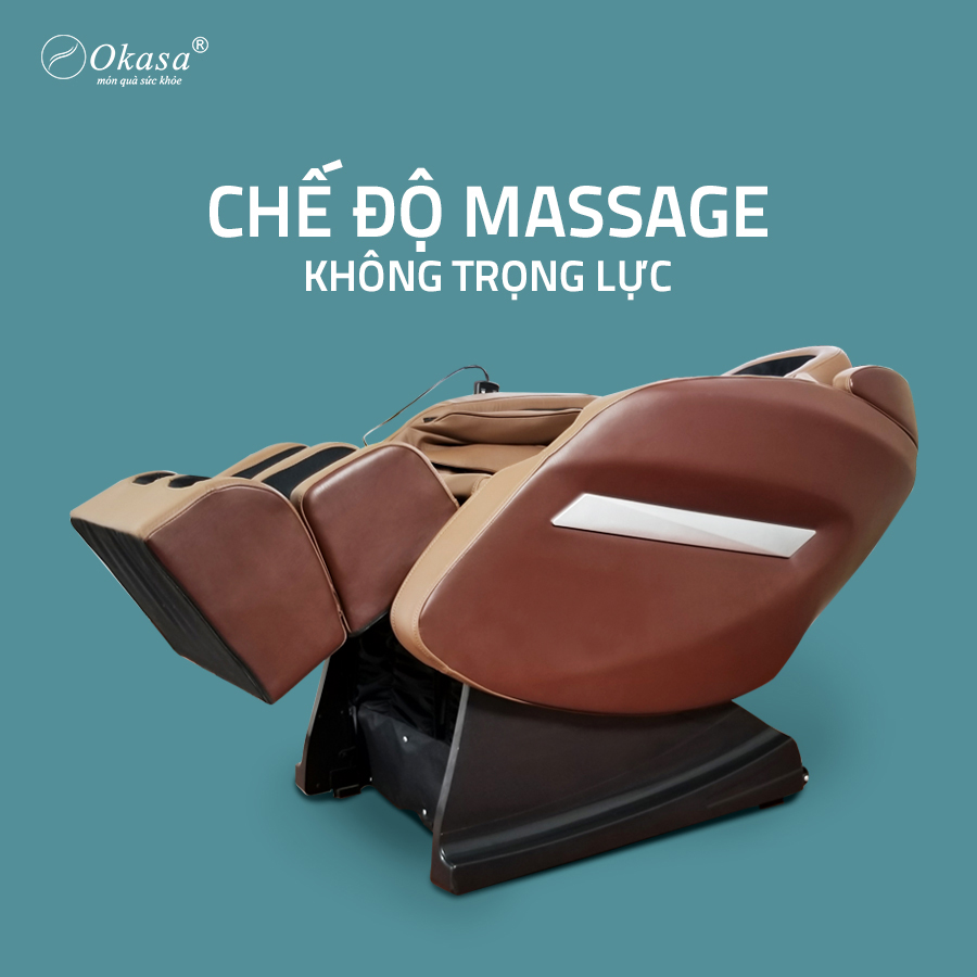 Chế độ massage không trọng lực của ghế massage Okasa 168 Plus