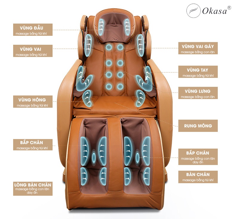 Ghế massage toàn thân Okasa OS-268