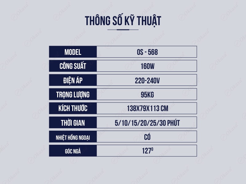 Ghế massage Okasa OS-568