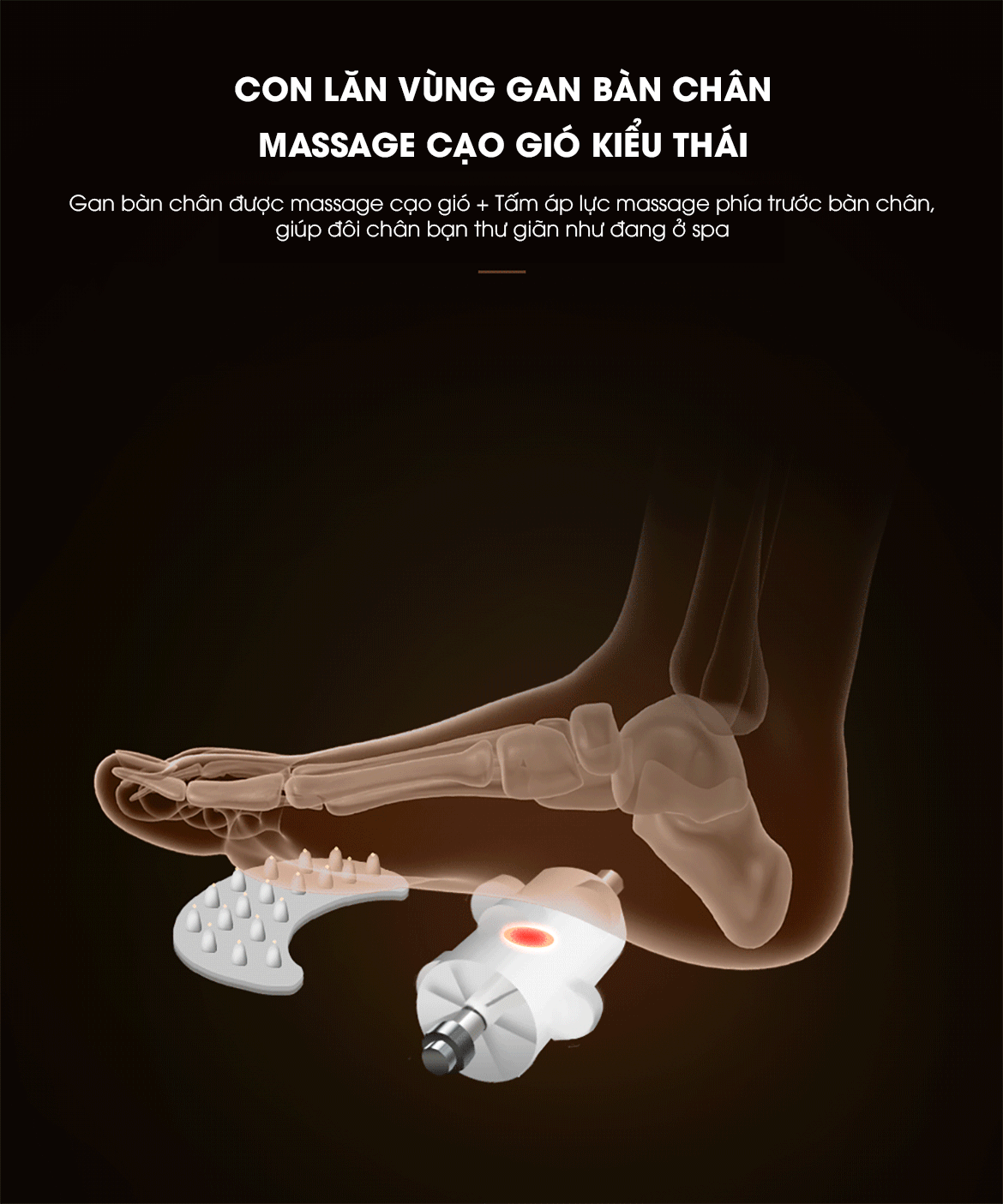 massage bàn chân dễ dàng với ghế massage Okasa OS 568