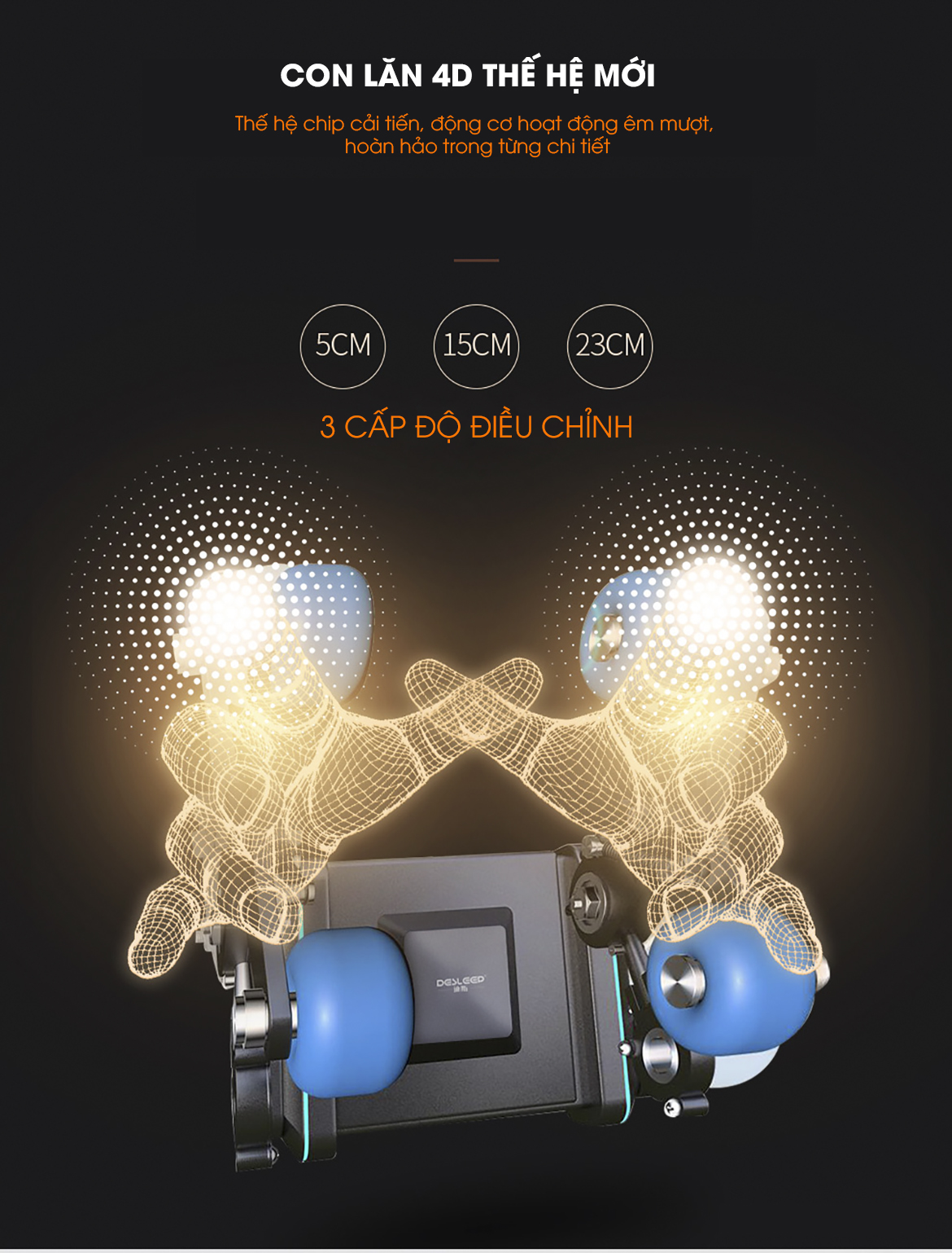 con lăn 4D ghế massage Okasa OS 568