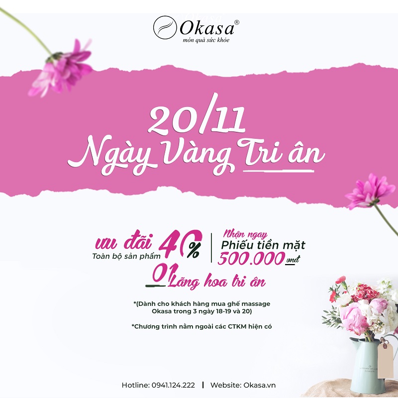 20 THÁNG 11 – NGÀY VÀNG TRI ÂN CÙNG OKASA