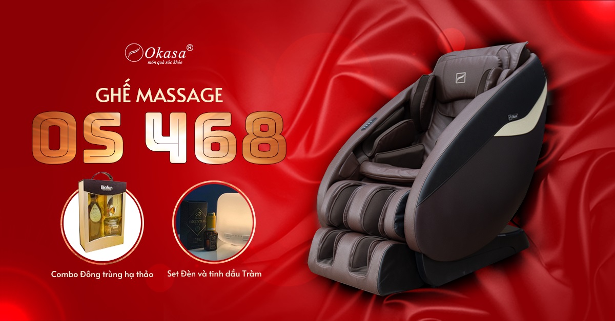 Mua ghế massage Okasa OS 468 nhận lì xì đầu năm