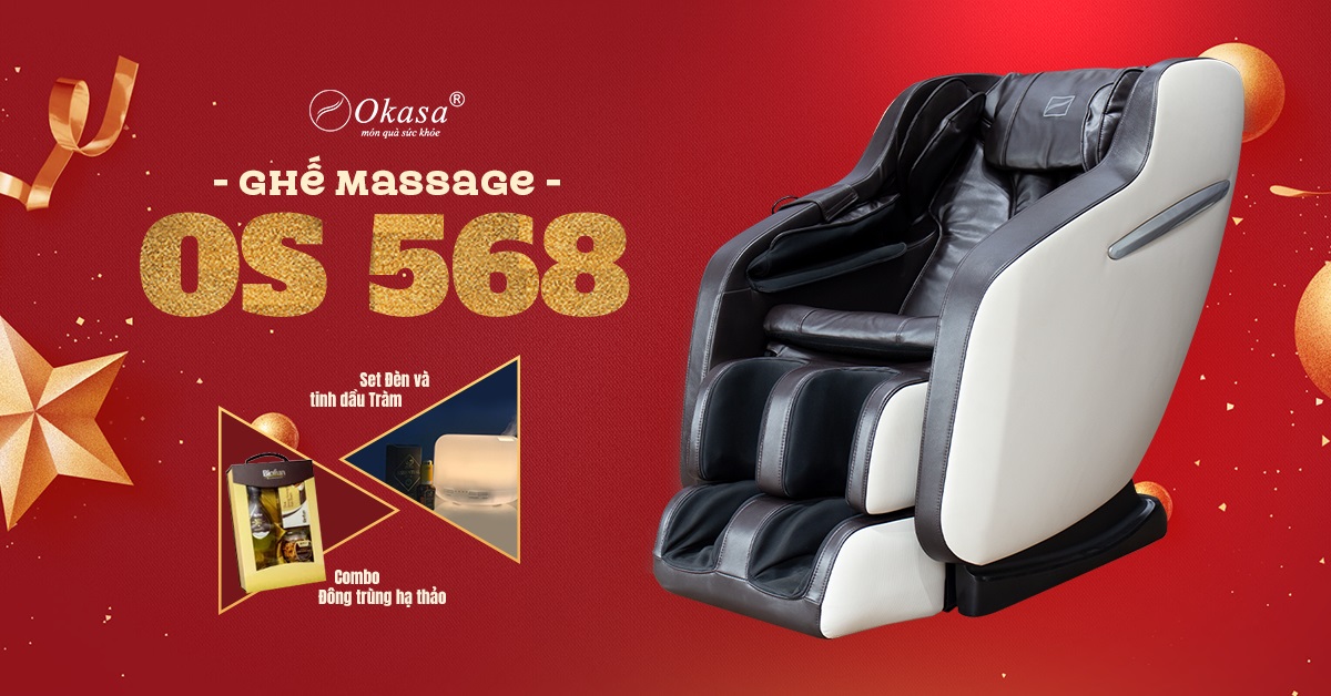 Mua ghế massage Okasa Os 568 nhận lì xì đầu năm