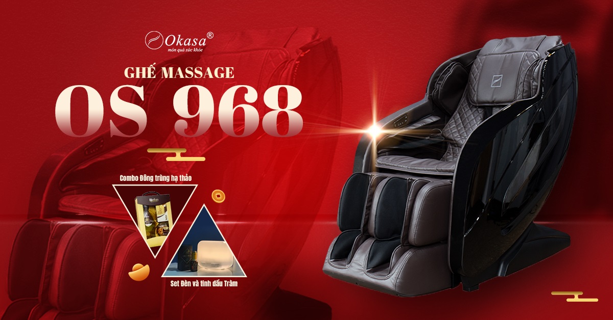 Mua ghế massage Okasa OS 968 nhận lì xì đầu năm