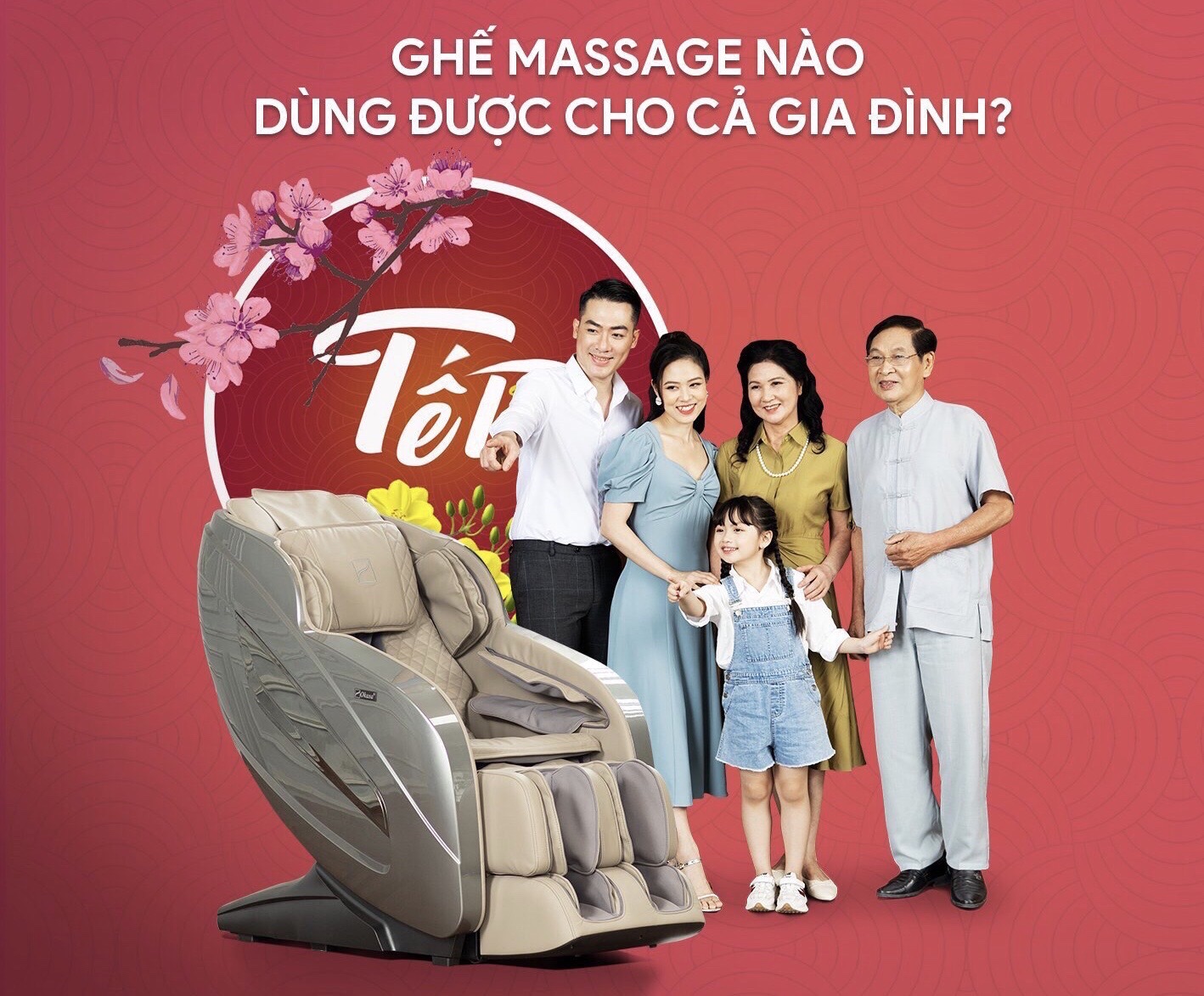 Ghế massage nào dùng được cho cả gia đình?