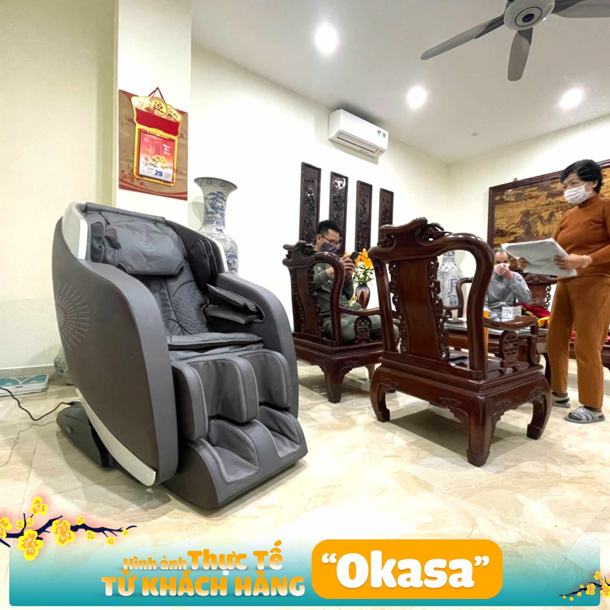 Ghế massage Okasa OS-568 Plus (Hàng trưng bày)